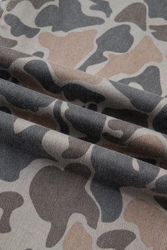 Camouflage Denim Patch Pocket Jeans