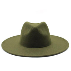 Modern Classic Felt Fedora – Stylish Wide Brim Wool Hat for Men and Women