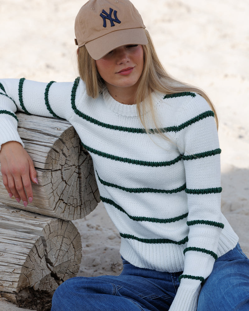 Stitch Stripe Crew
