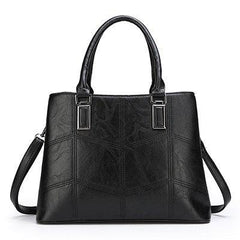 Luxury 3 Piece Leather Tote Set | Genuine Leather Cowgirl Shoulder Bag & Clutch