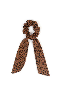Cheetah Print Ribbon Hair Tie