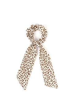 Cheetah Print Ribbon Hair Tie