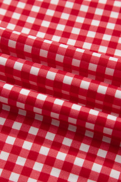 Gingham Patchwork Long Sleeve Top & Pant Set