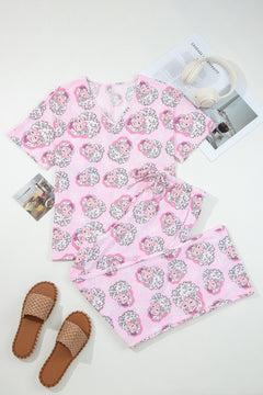 Christmas Santa Claus Tee & Pants Pajama Set