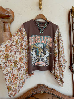 The Long Live Cowgirls Floral Top