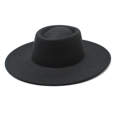 Ella Wide Brim Wool Jazz Hat – Stylish Felt Hat in 16 Colors