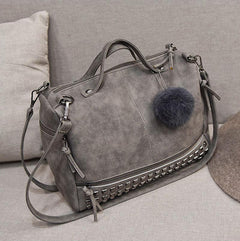 Rustic Charm Leather Shoulder Bag – Stylish Cowgirl Handbag