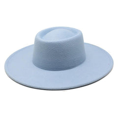 Ella Wide Brim Wool Jazz Hat – Stylish Felt Hat in 16 Colors