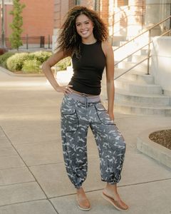 Camo Drawstring Joggers Pants