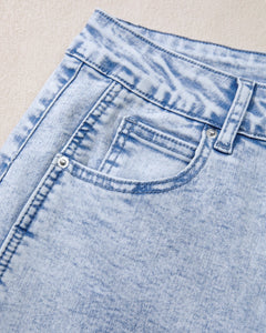 Tatum Light Washed Pull On Barrel Jeans
