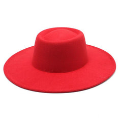 Ella Wide Brim Wool Jazz Hat – Stylish Felt Hat in 16 Colors