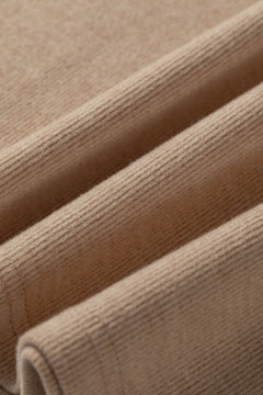 Ribbed Short Sleeve Top & Wide Leg Pants Set