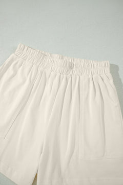 Stitched Detail Loose Tank & Shorts Set