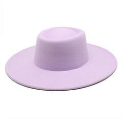 Ella Wide Brim Wool Jazz Hat – Stylish Felt Hat in 16 Colors