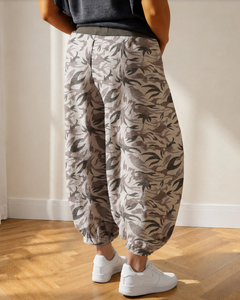 Camo Drawstring Joggers Pants