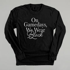 On Game Days, We Wear Black