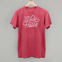 Deck The Halls Sparkle Script (White)