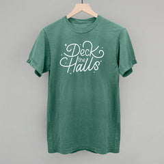 Deck The Halls Sparkle Script (White)