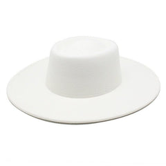 Ella Wide Brim Wool Jazz Hat – Stylish Felt Hat in 16 Colors