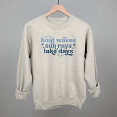Boat Waves, Sun Rays, Lake Days