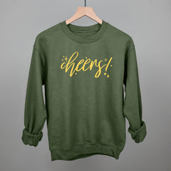 Cheers Gold Script + Sparkles