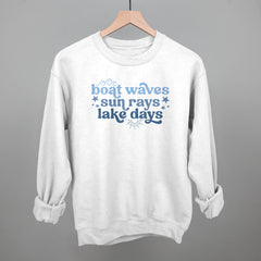 Boat Waves, Sun Rays, Lake Days
