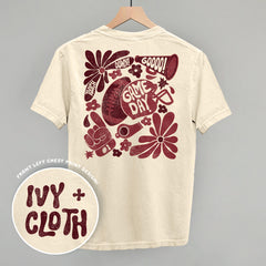 Floral Game Day Maroon (Back Print)