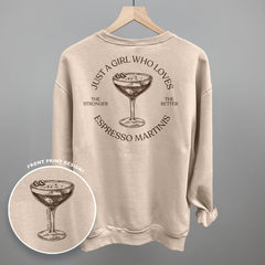 Just A Girl Who Loves Espresso Martinis (Back Print)