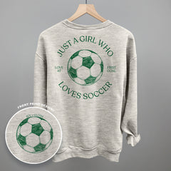 Just A Girl Who Loves Soccer (Back Print)