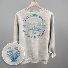 Just A Girl Who Loves The Beach (Back Print)