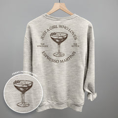 Just A Girl Who Loves Espresso Martinis (Back Print)