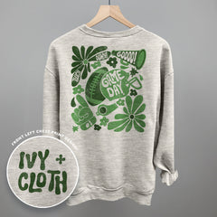 Floral Game Day Green (Back Print)