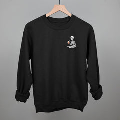 Overstimulated Moms Club (Skeleton + Coffee) (Left Chest)