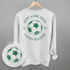 Just A Girl Who Loves Soccer (Back Print)