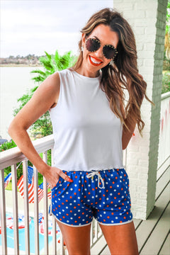 Americana Polka Dot Everyday Shorts