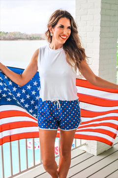 Americana Polka Dot Everyday Shorts