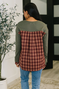 Layer Player Drop Shoulder Long Sleeve Top
