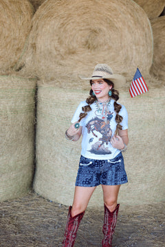 The Rhinestone Bronc T-Shirt