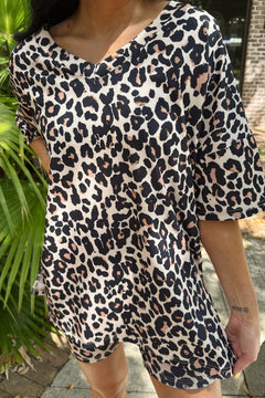 All Day Biker Set- Side Hustle Leopard