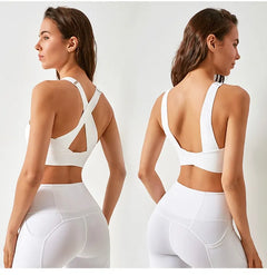 Front Zipper High Impact Athletic Bra