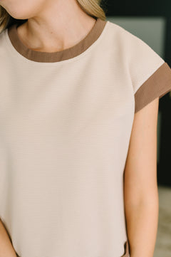 Your Place Or Mine Contrast Detail Midi Dress