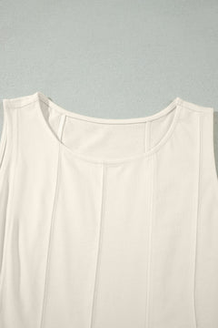 Stitched Detail Loose Tank & Shorts Set