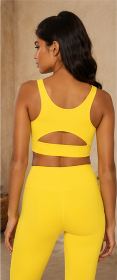 Breathe Easy Cut-Out Back Sports Bra – Lycra® Blend