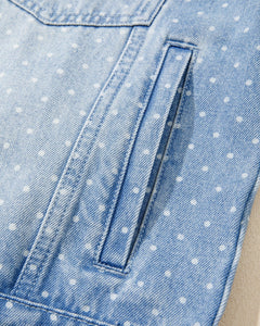 Polka Dot Denim Jacket