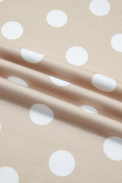 Polka Dot Long Sleeve Top & Drawstring Pants Set