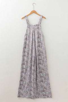 Camouflage Corded Knit Sleeveless Jumpsuit