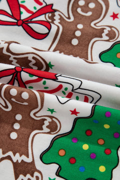 Christmas V-Neck Pullover & Pants Pajama Set