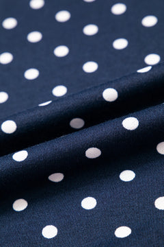 Polka Dot Long Sleeve Top & Wide Leg Pant Set